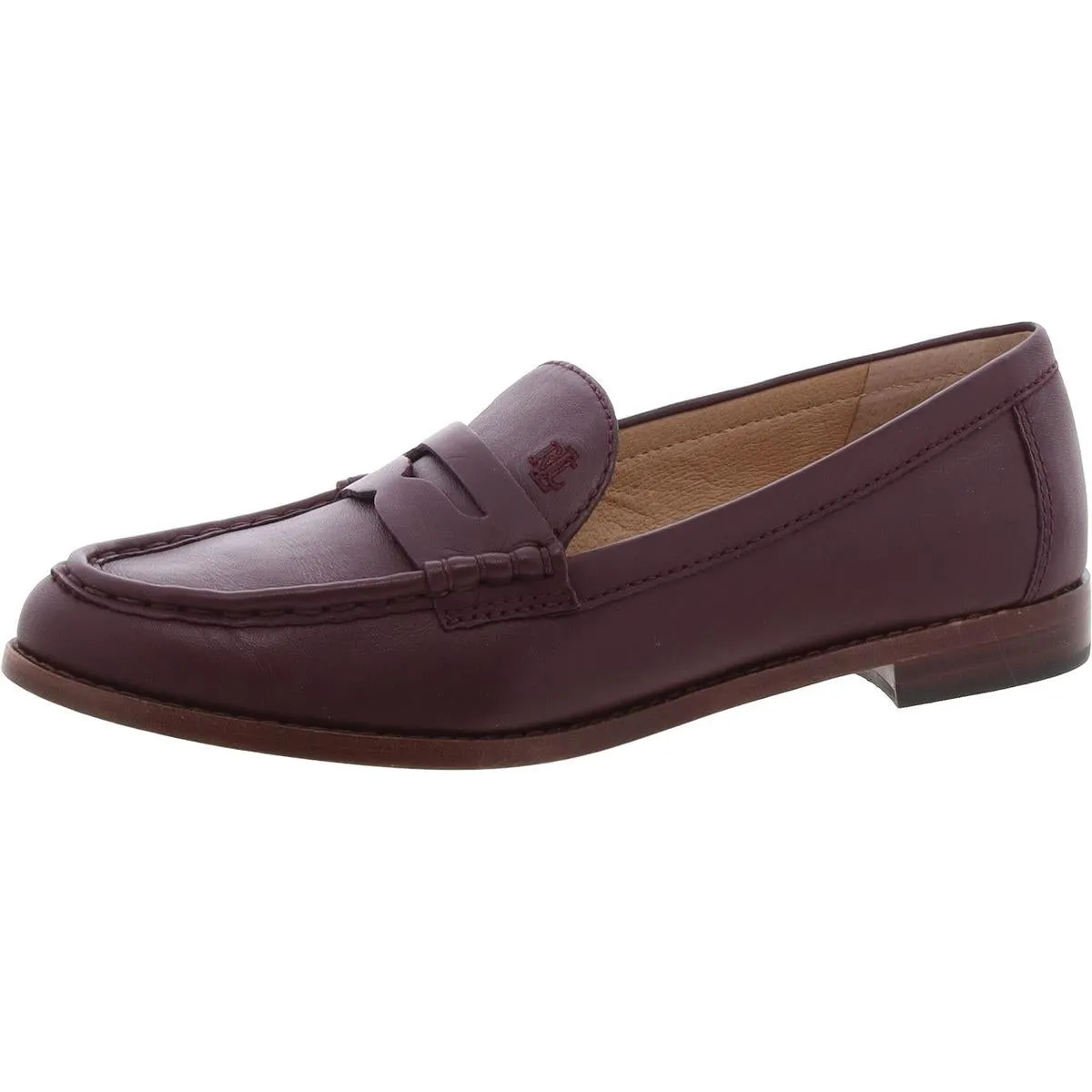 Womens Leather Slip-On Loafers