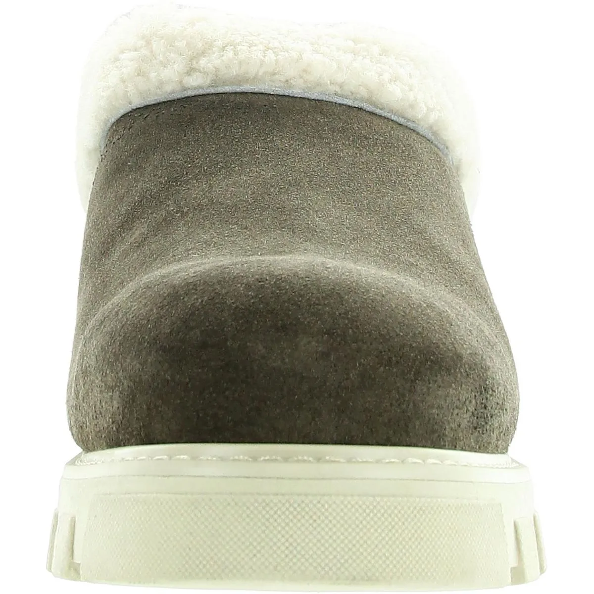 Womens Lugged Sole Suede Loafers