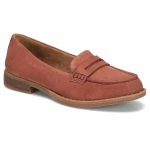 Women's Marlo Loafer - Medium In Rust Suede