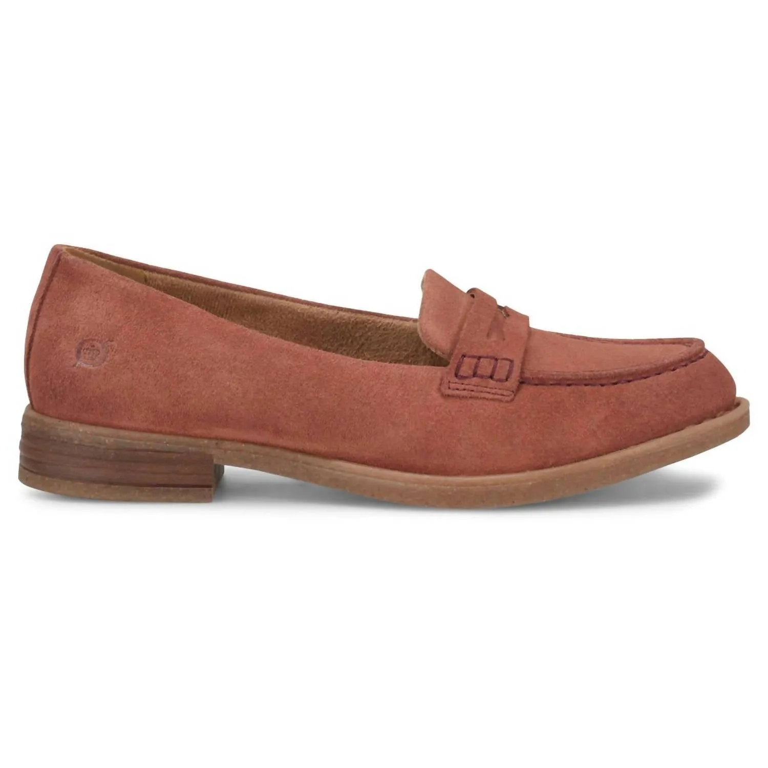 Women's Marlo Loafer - Medium In Rust Suede