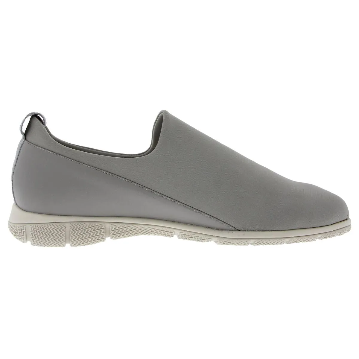 Womens Mesh Inset Leather Slip-On Sneakers