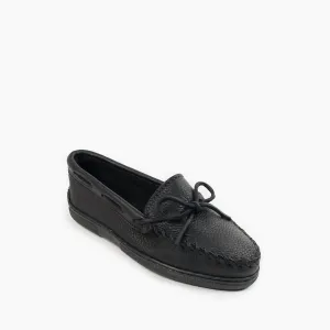 Women's Moosehide Classic Moccasin In Black