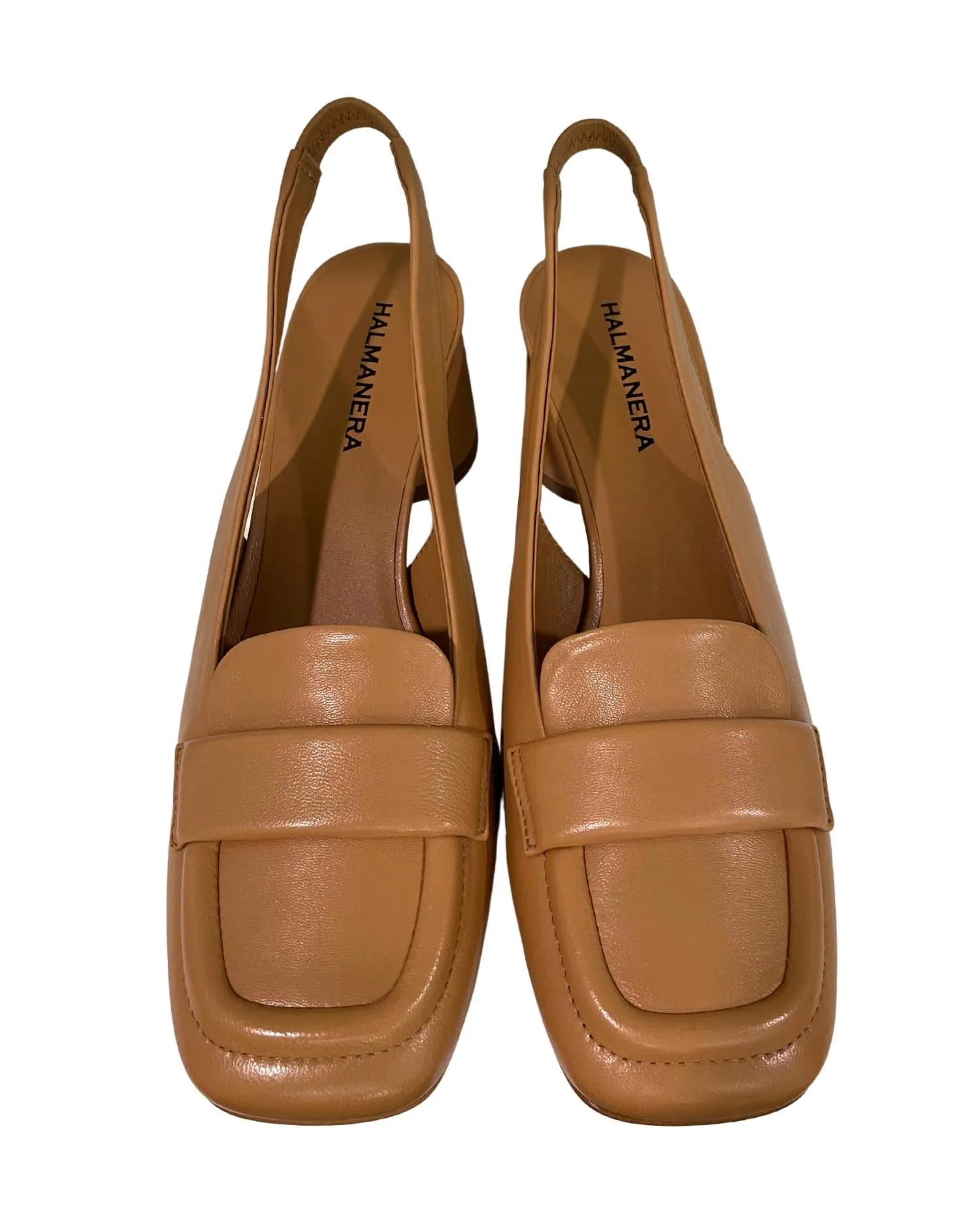 Women's Slingback Loafer With Stack Heel In Baron Camel