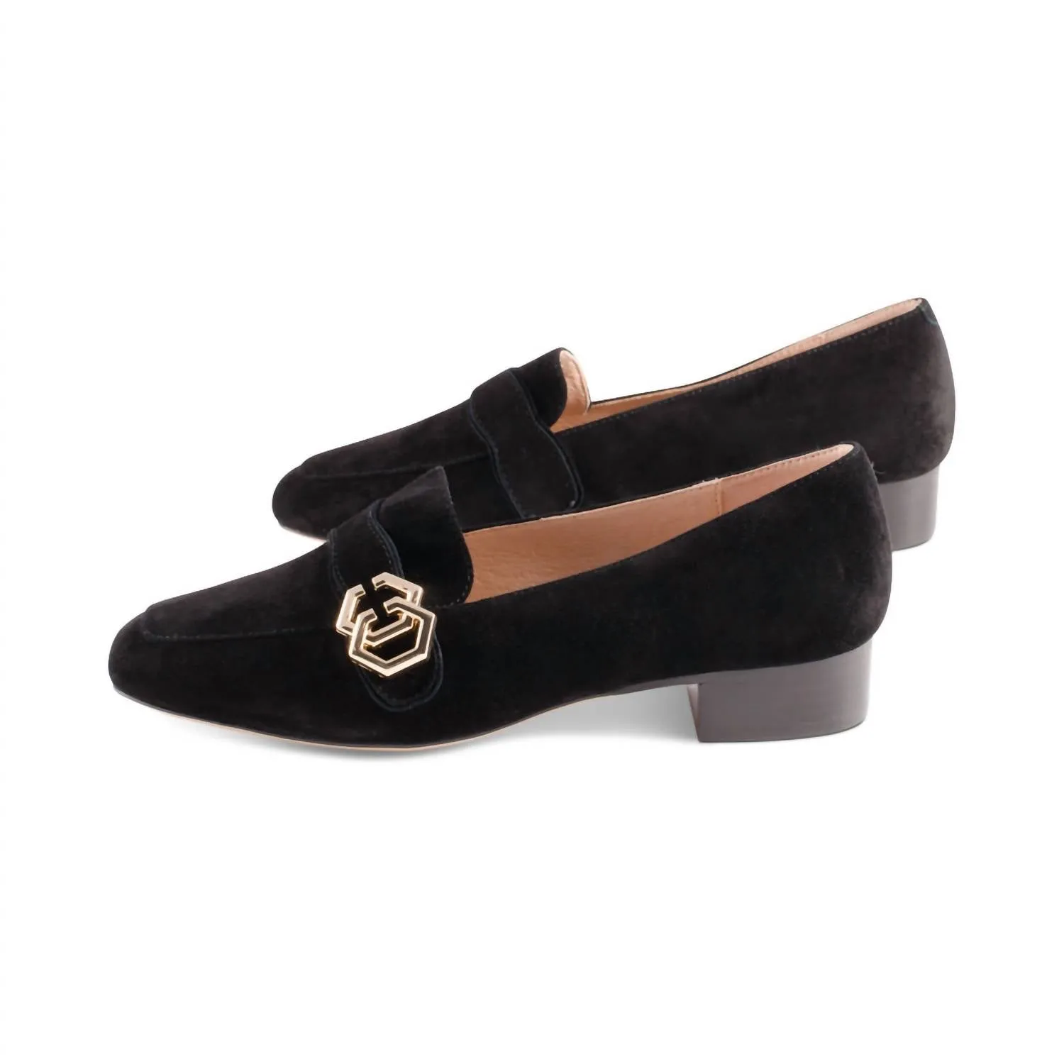 Women's Sofia Suede Loafers In Black
