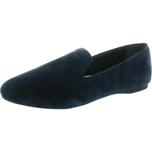 Womens Solid Suede Loafers
