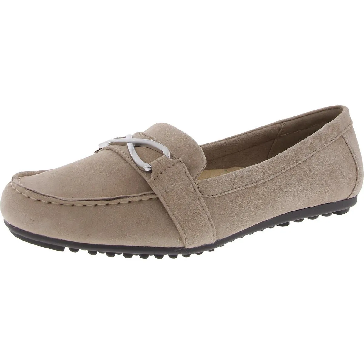 Womens Suede Slip On Loafers