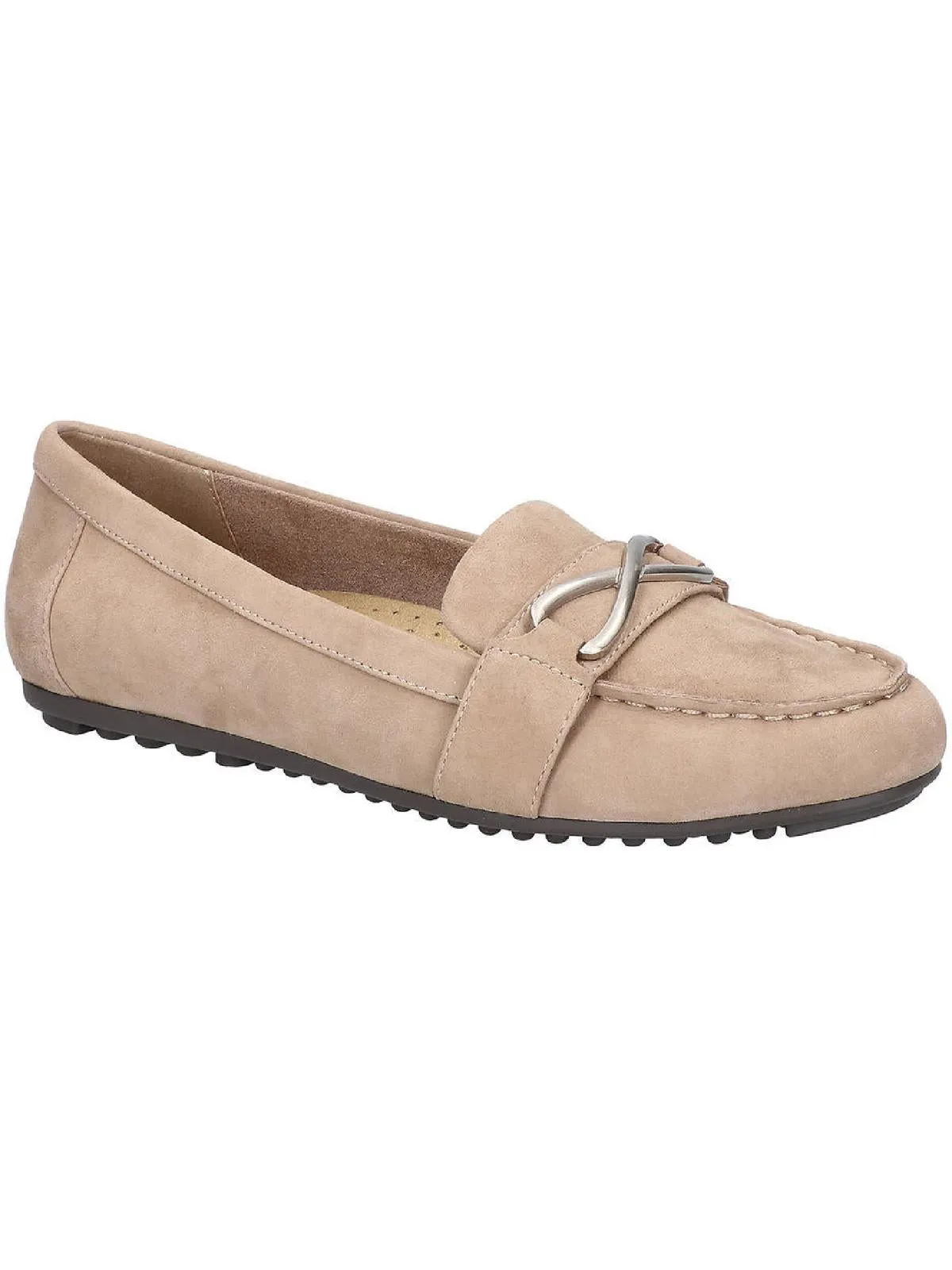 Womens Suede Slip On Loafers