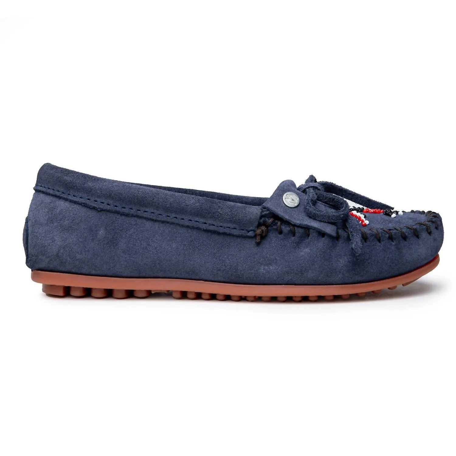 Women's Thunderbird Animikii Hardsole Moccasin In Blue Denim