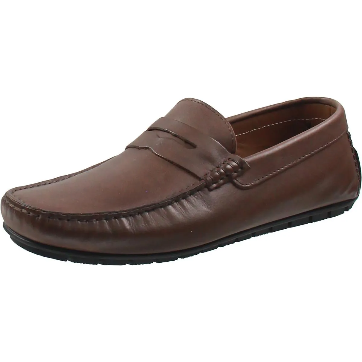 XANE Mens Leather Slip On Driving Moccasins