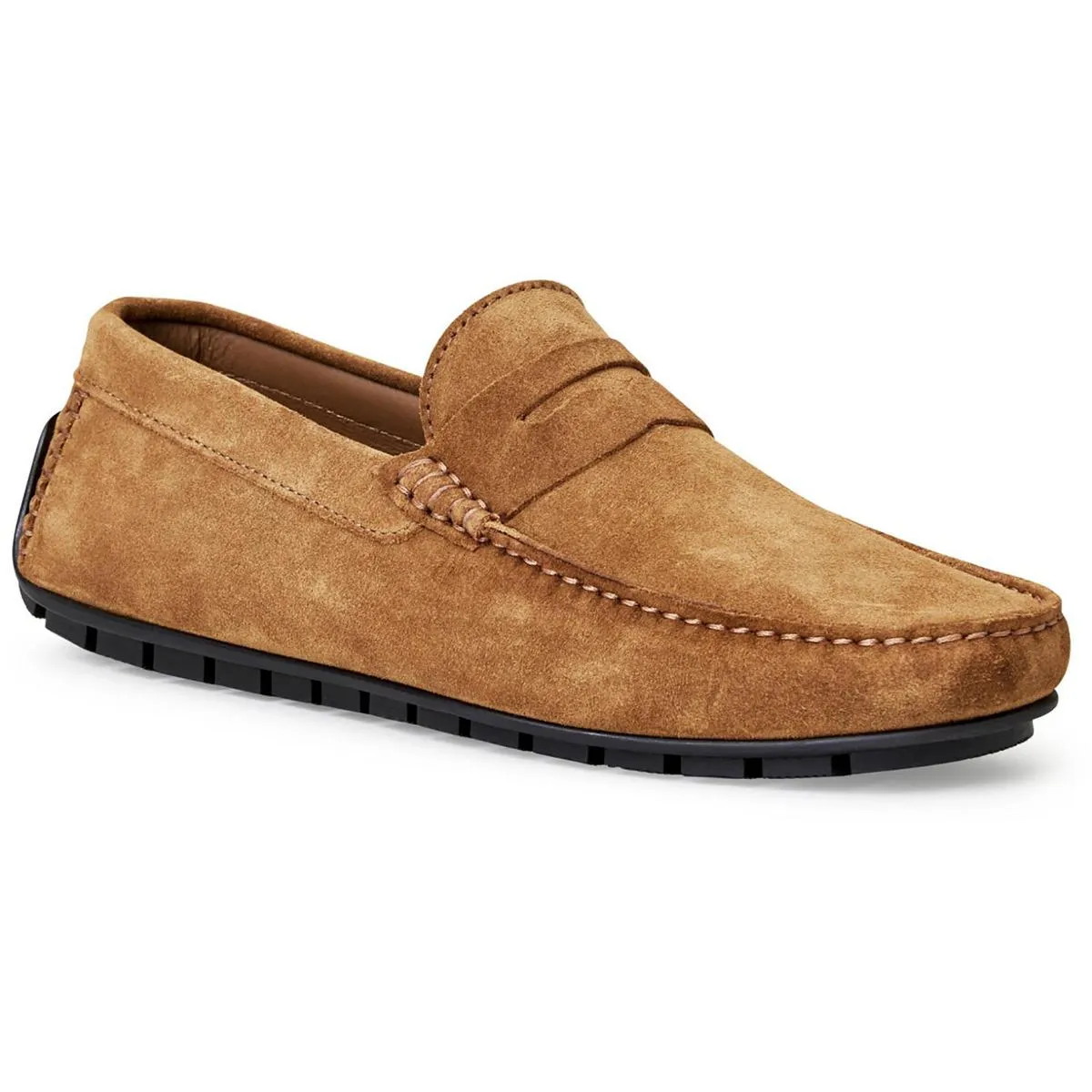 XANE Mens Leather Slip On Driving Moccasins